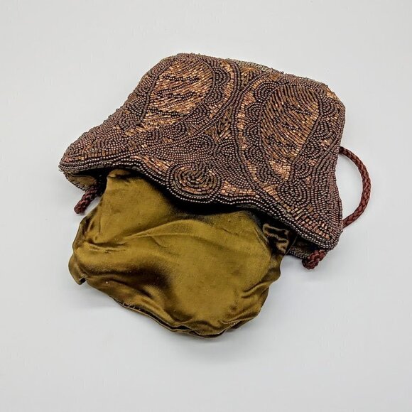 Vintage Magid Bronze Beaded Crossbody Bag - Picture 5 of 8